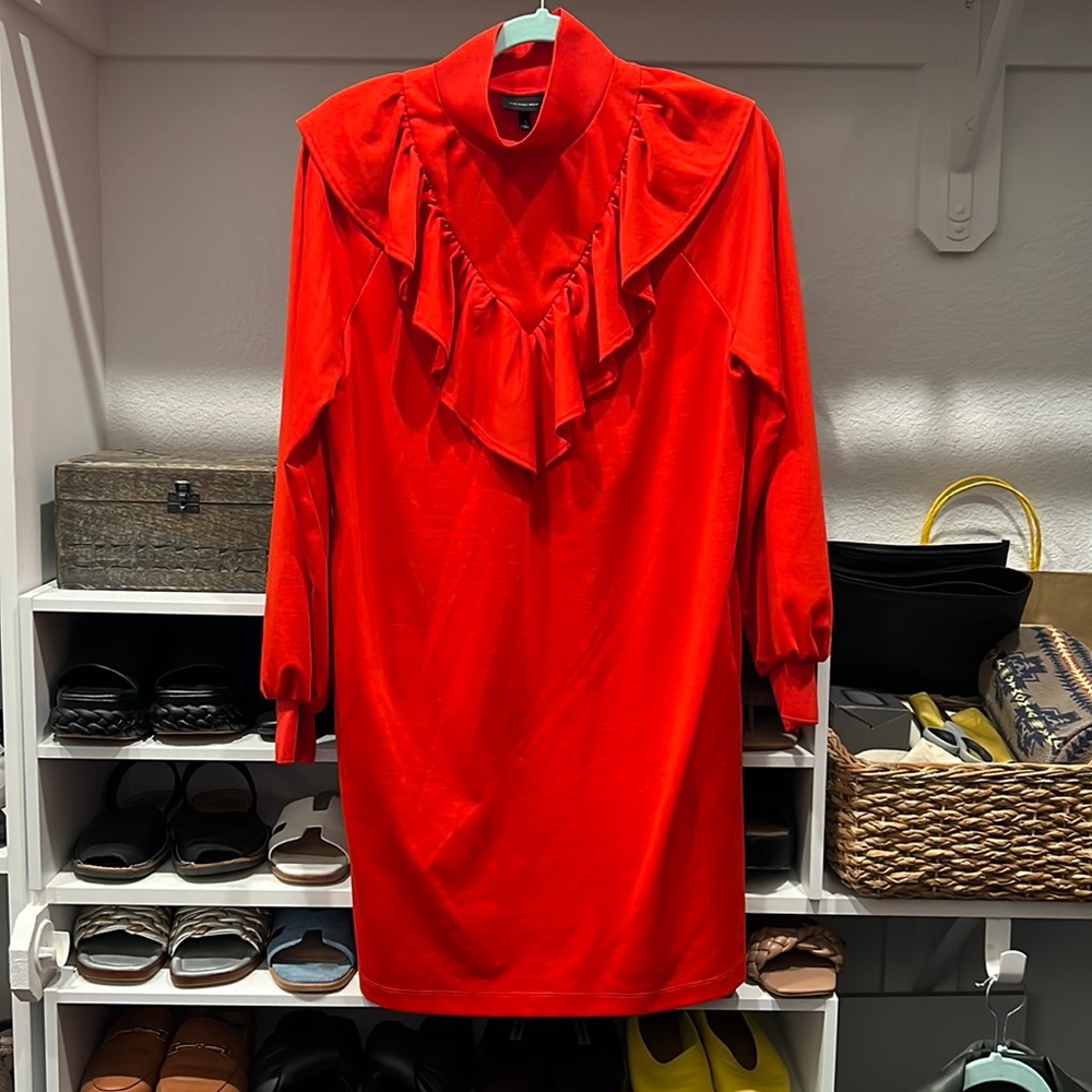 Red Who What Wear dress